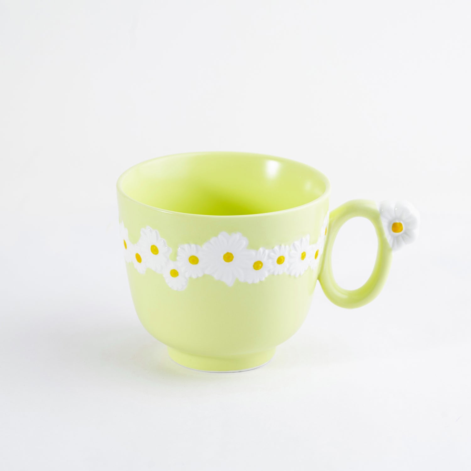 Daisy Cappuccino Mug Yellow