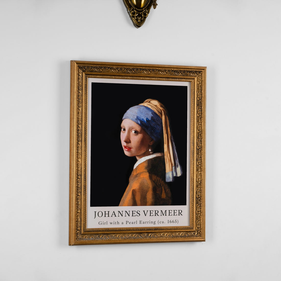 Girl with a Pearl Earring Classical Framed Restored Vintage Art