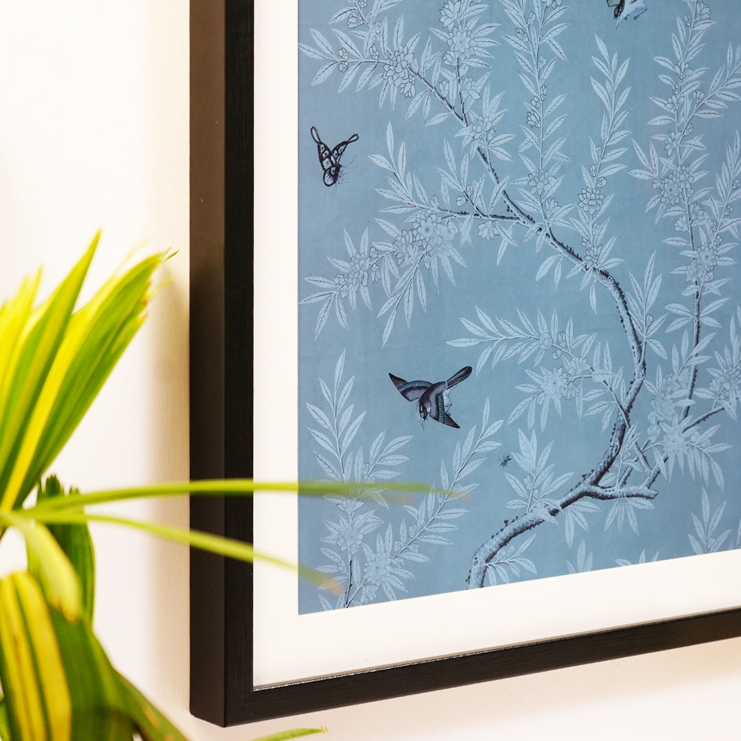 Blue &amp; White Chinoiserie Art Frame