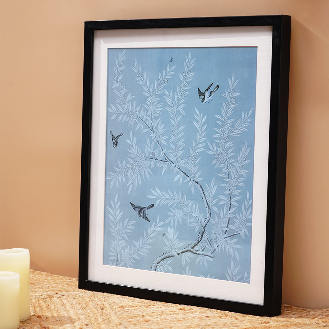 Blue &amp; White Chinoiserie Art Frame