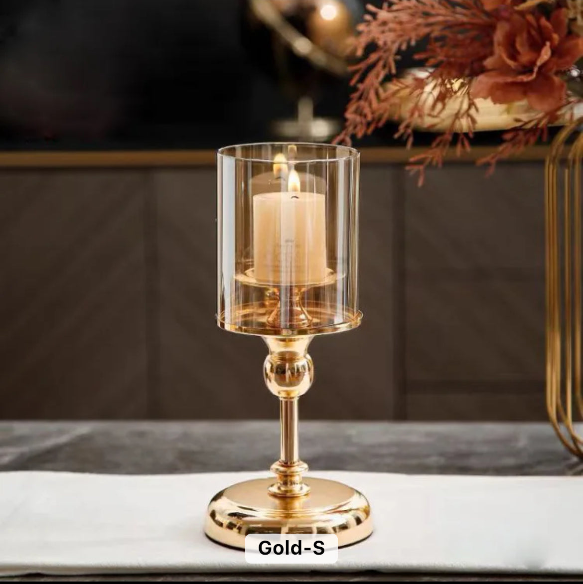 Luxe Golden Glow Candle Holders