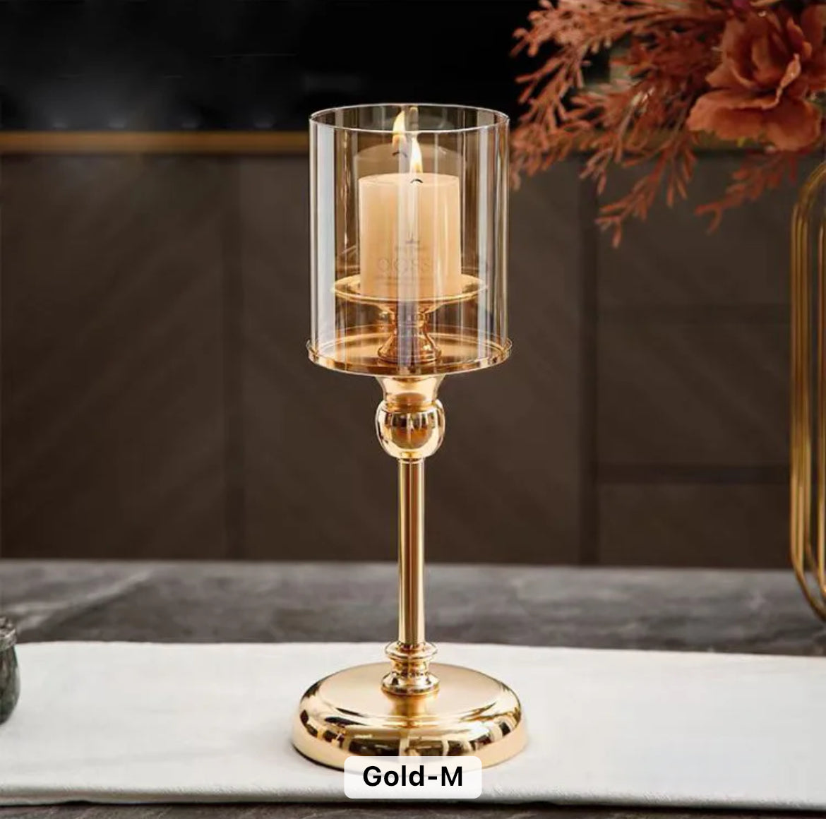 Luxe Golden Glow Candle Holders