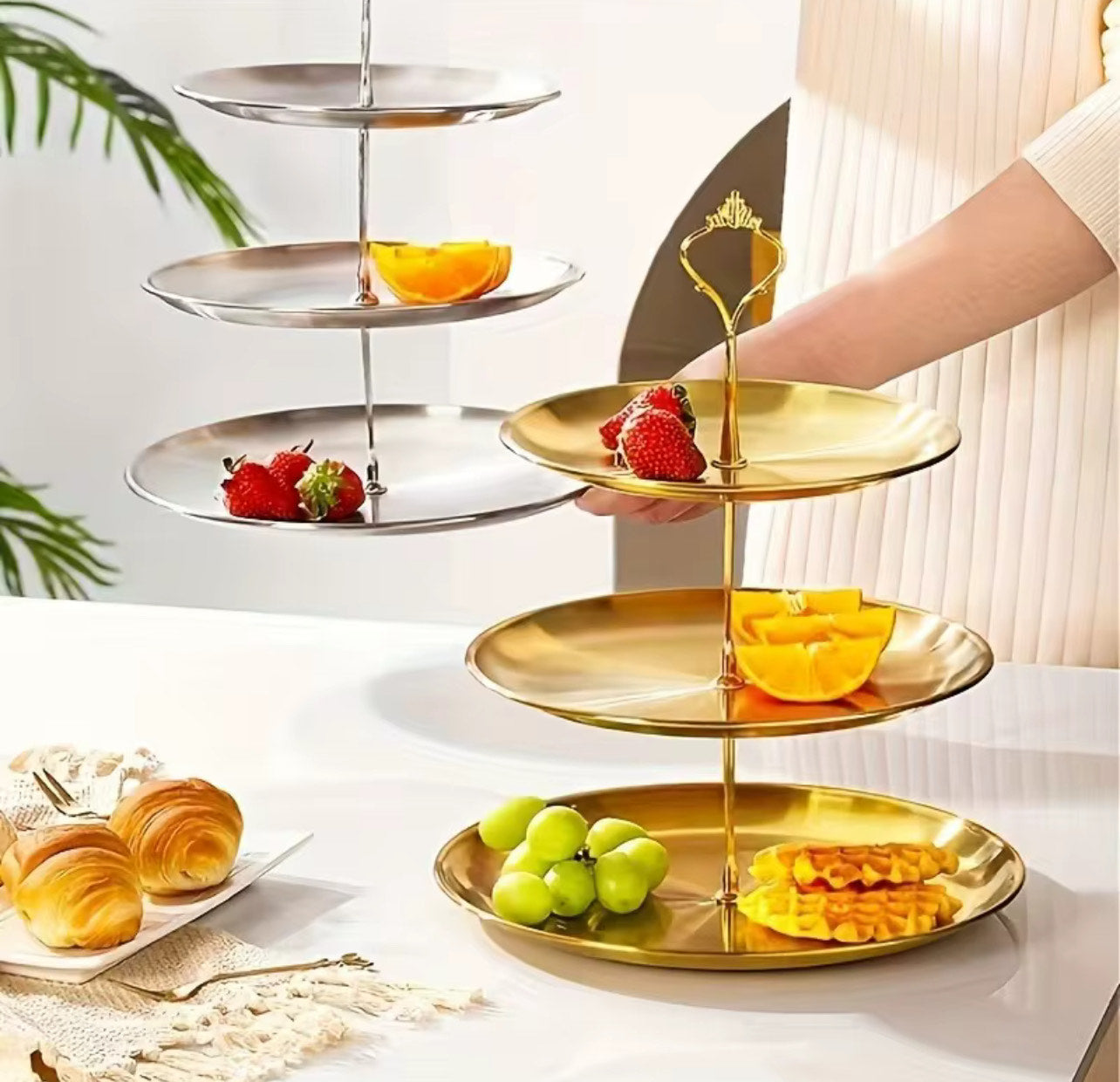 Golden Cake Stand
