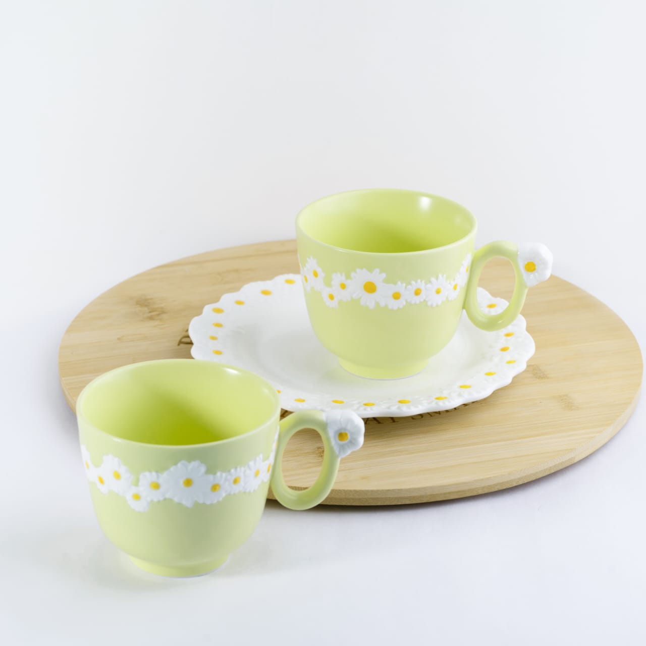 Daisy Cappuccino Mug Yellow