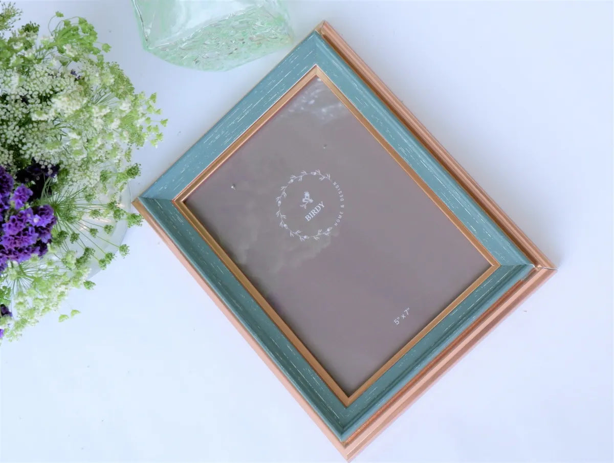 Teal Green &amp; Gold Picture Frame