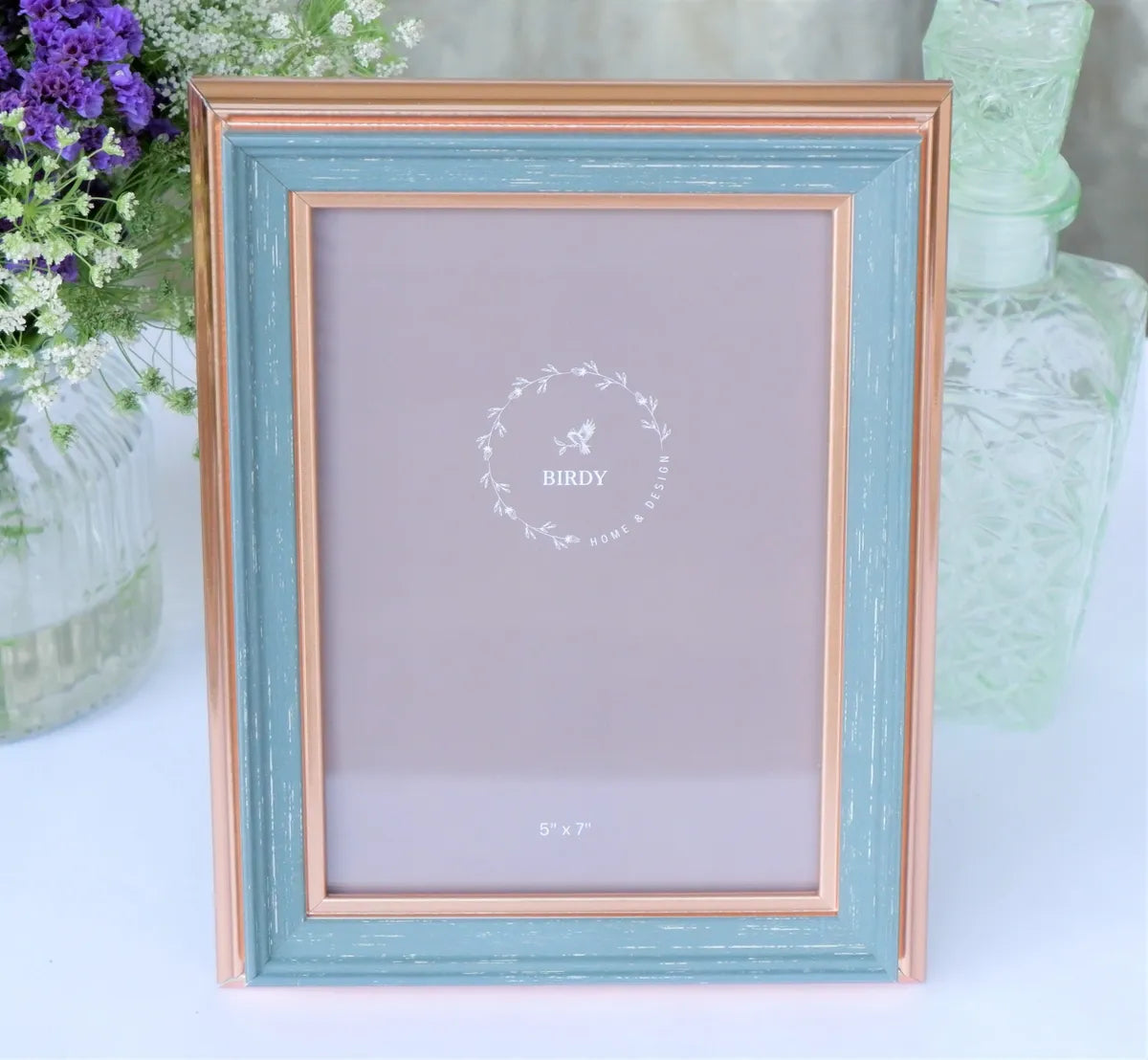 Teal Green &amp; Gold Picture Frame