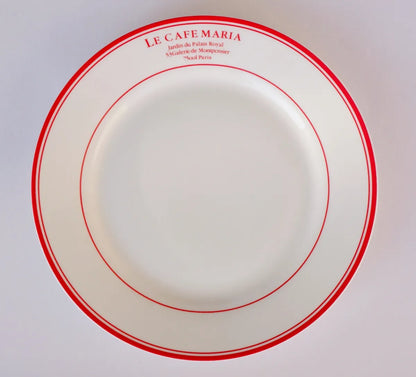 Le Cafe Maria - Ceramic Quarter Plates